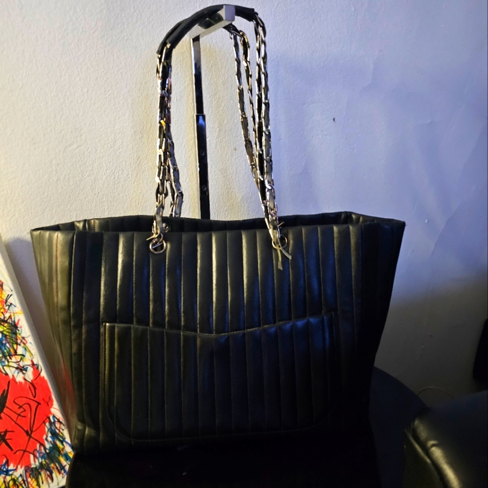 Chanel Black Mademoiselle Quilted Tote